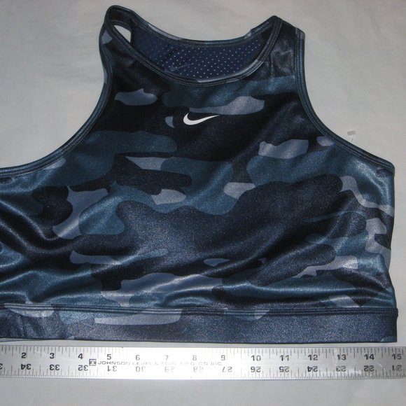 Nike Other - Nike Dri-FIT Swoosh DD1199-493 Women's Ashen Slate/Midnight Navy Sports Bra XL